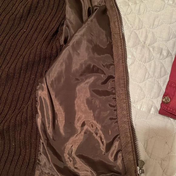 RUE21~VINTAGE~SUEDEBROWN SWEATER/JACKET~S-M - Picture 6 of 11